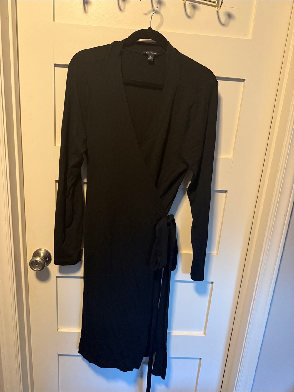 Banana Republic Classic Black Wrap Dress - Women